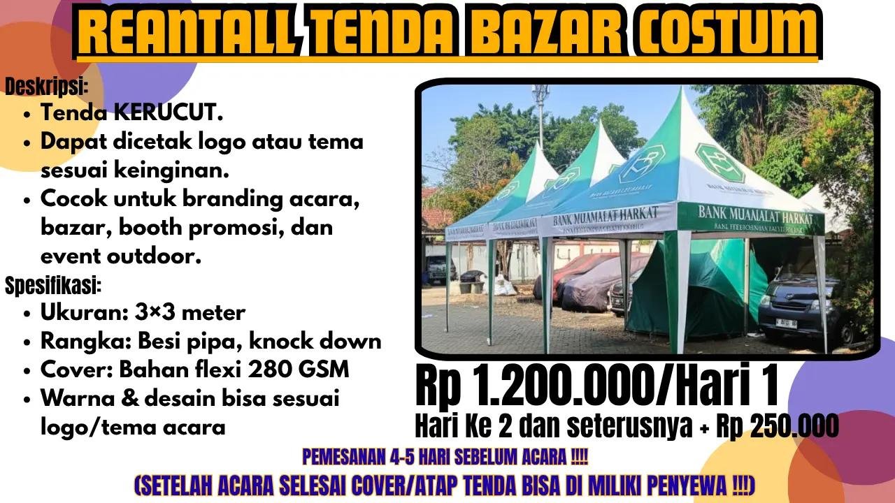 Sewa Custom Kerucut 3×3