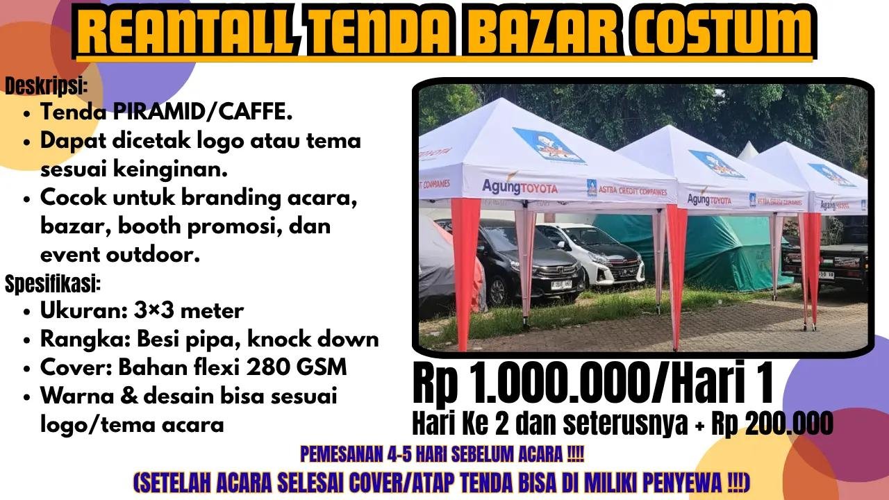 Cara Memesan Tenda Custom dengan Logo Brand: Proses, Waktu, dan Tips Penting